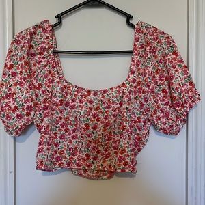 Cropped Floral Top